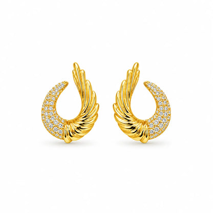 Crescent Earrings - Golden