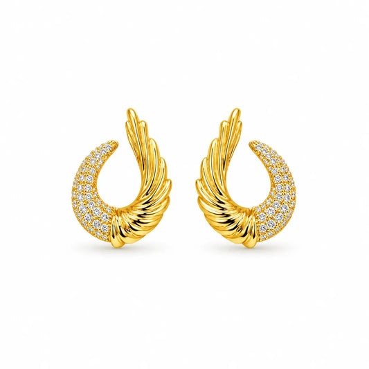 Crescent Earrings - Golden