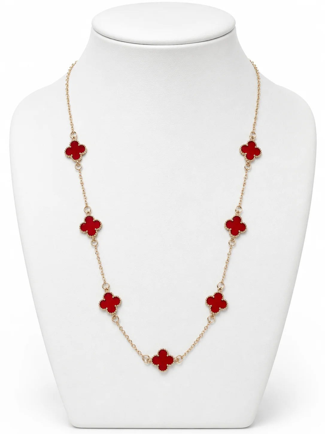 Red Enamel Necklace