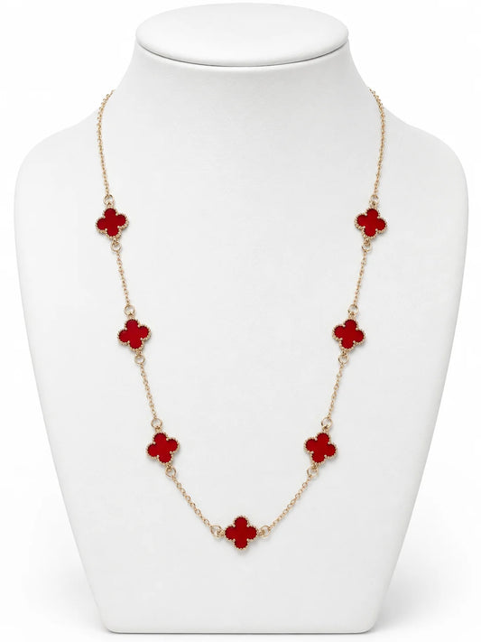 Red Enamel Necklace