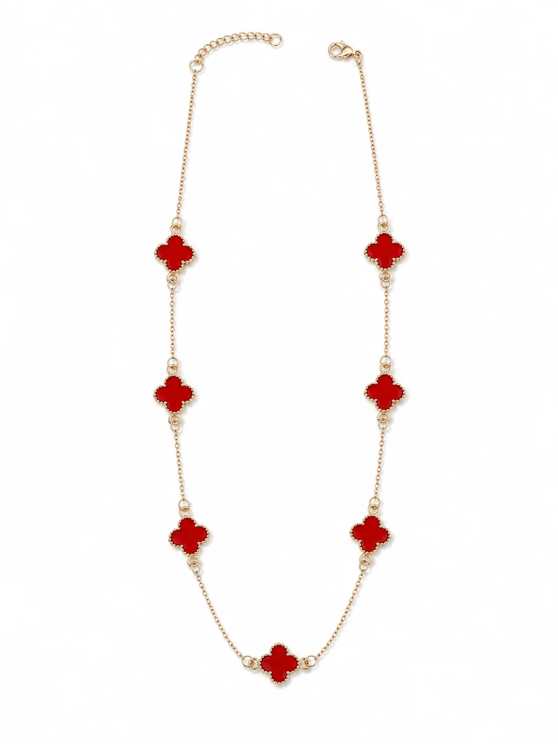 Red Enamel Necklace