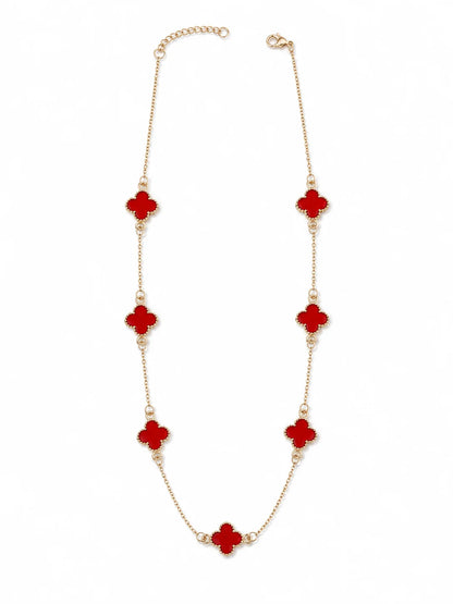 Red Enamel Necklace