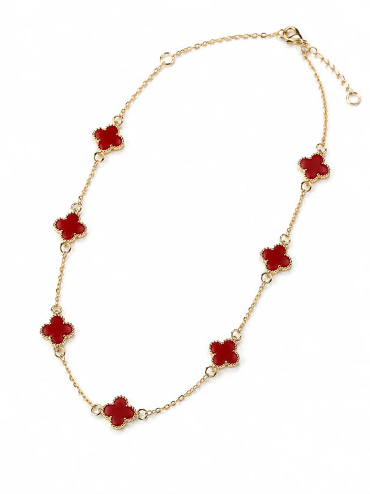 Red Enamel Necklace