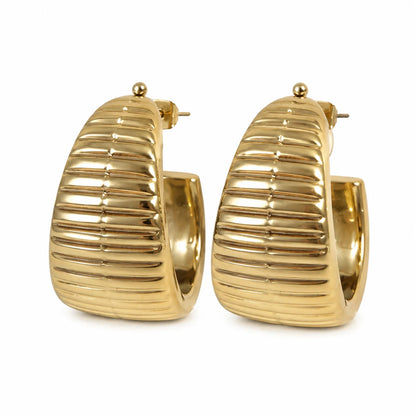 Pleated Hoops
