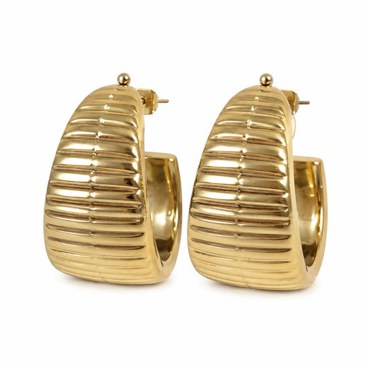 Pleated Hoops