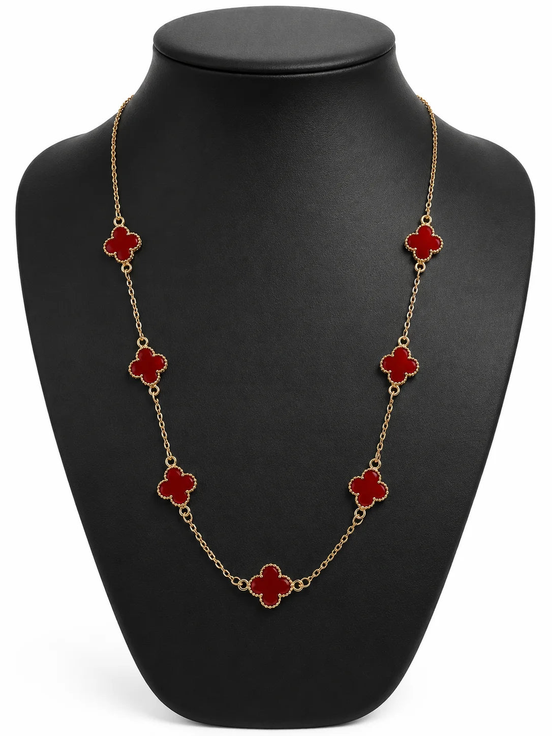 Red Enamel Necklace