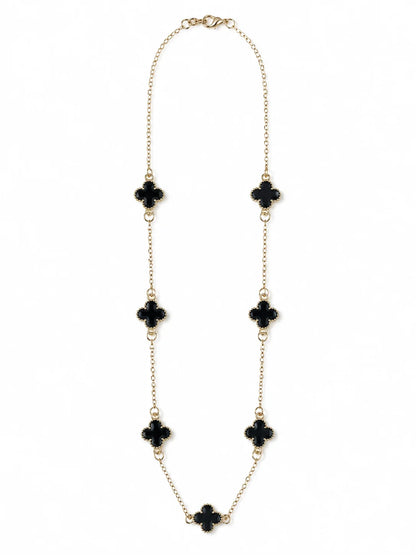 Black Enamel Necklace
