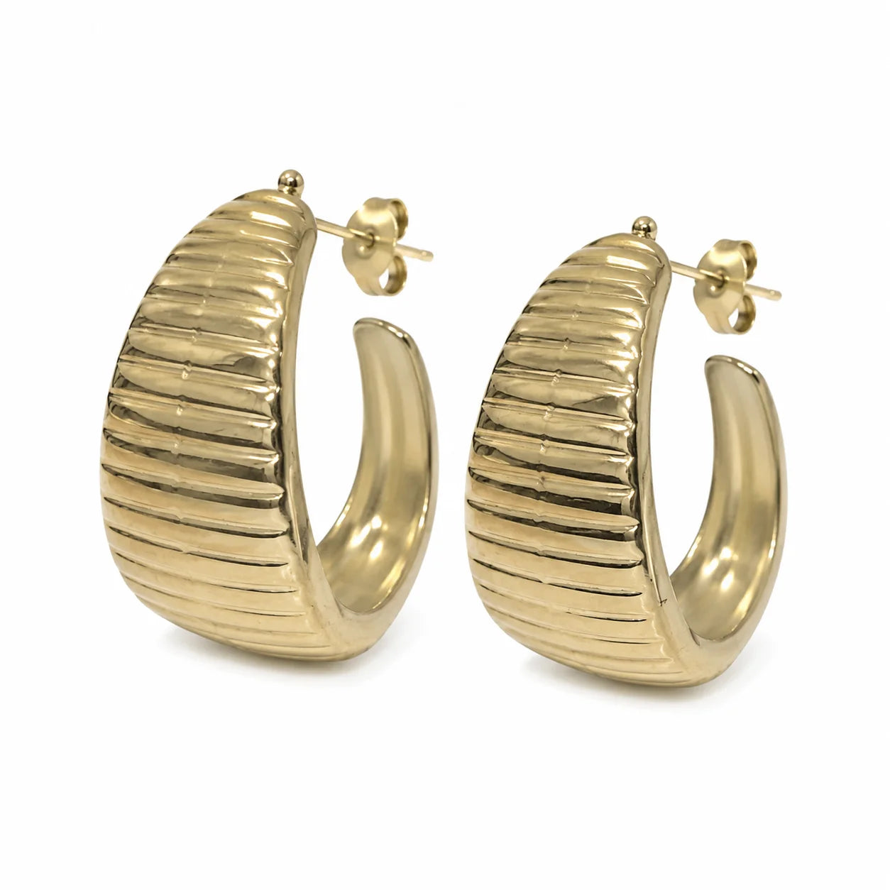Pleated Hoops