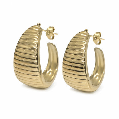 Pleated Hoops