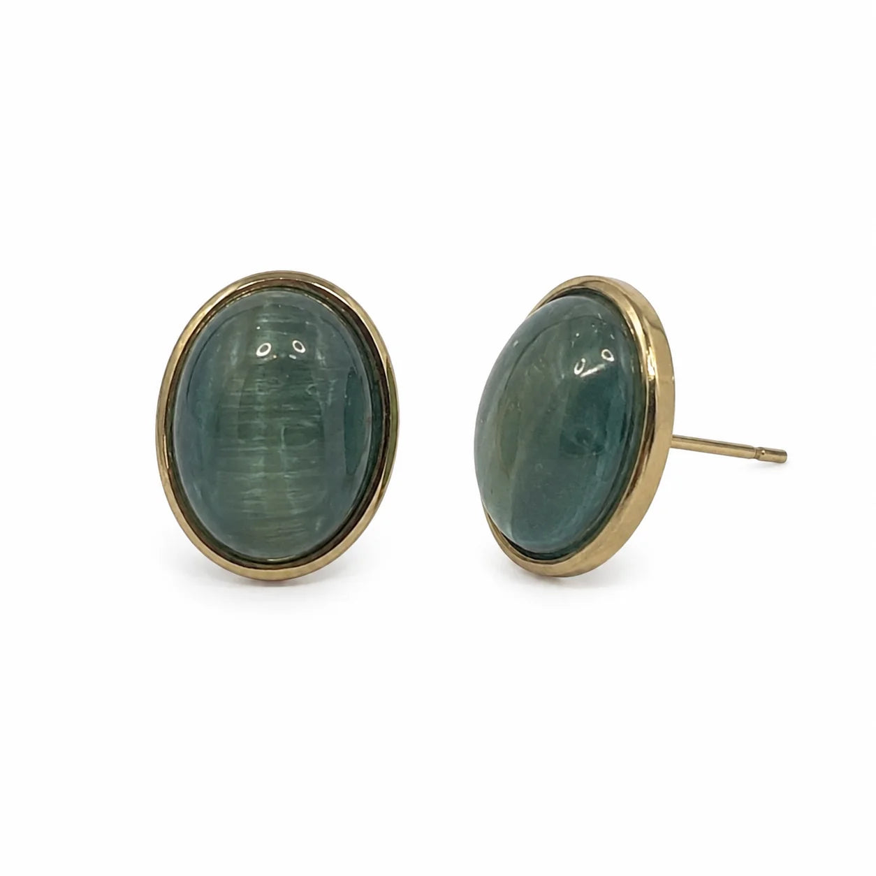 Teal Drop Studs