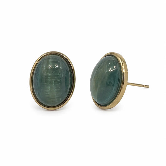 Teal Drop Studs