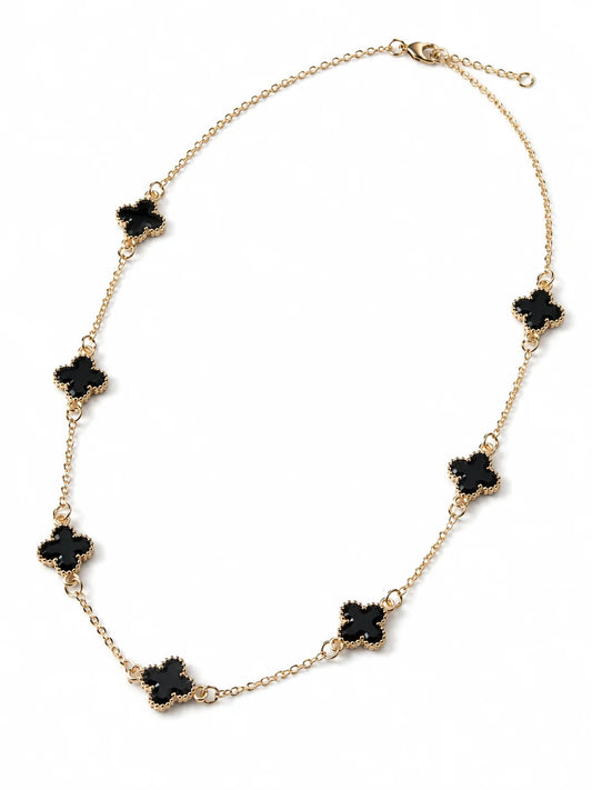 Black Enamel Necklace