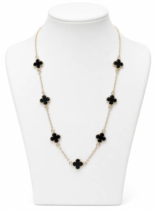 Black Enamel Necklace