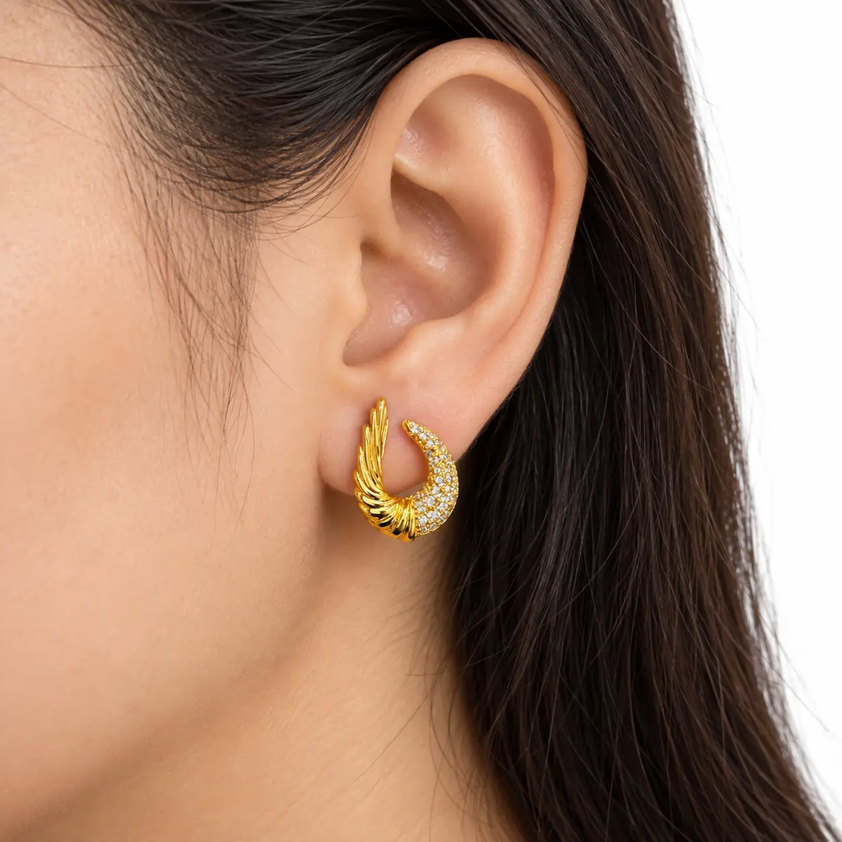 Crescent Earrings - Golden