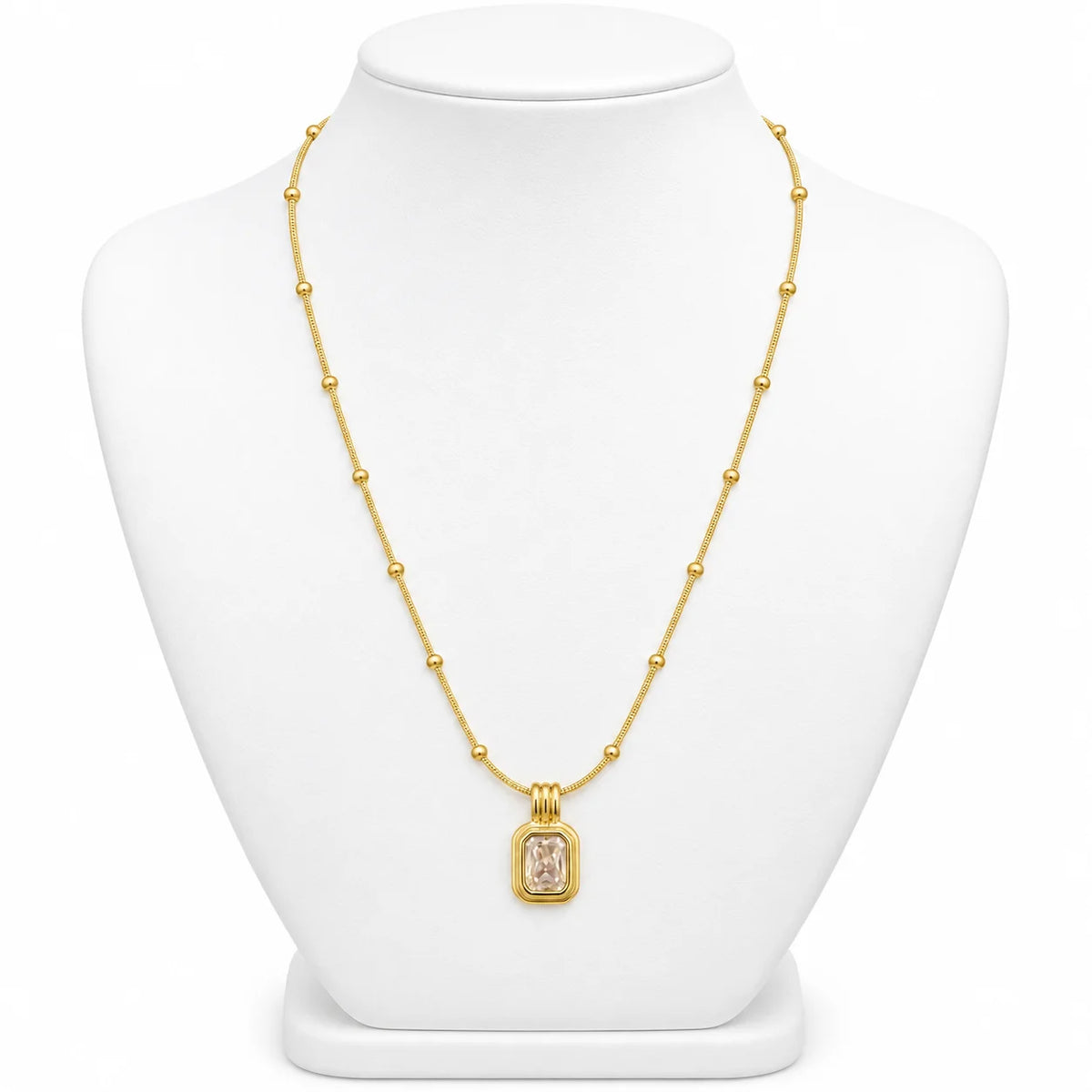 Crystal Bar Necklace