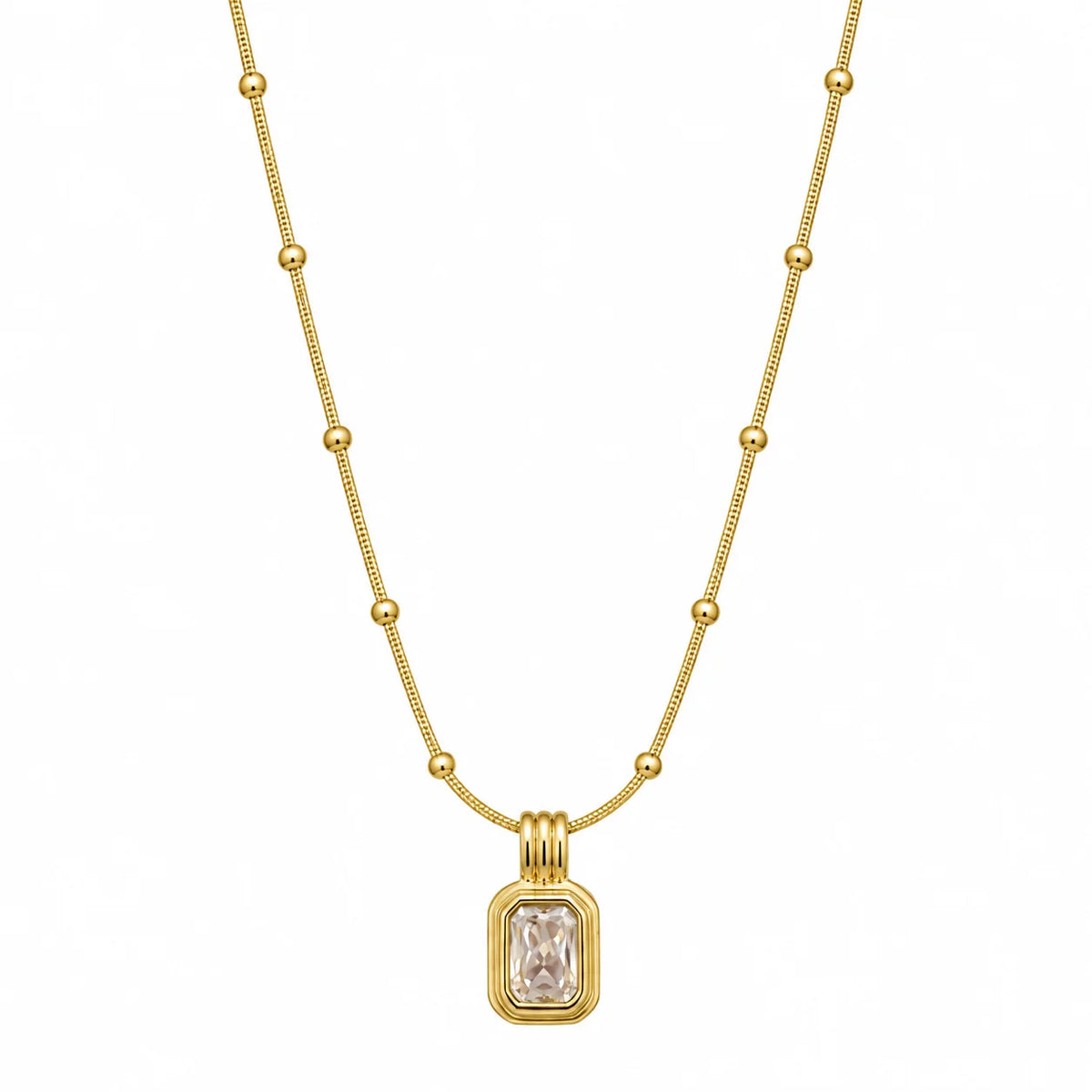 Crystal Bar Necklace