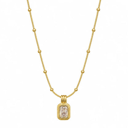 Crystal Bar Necklace