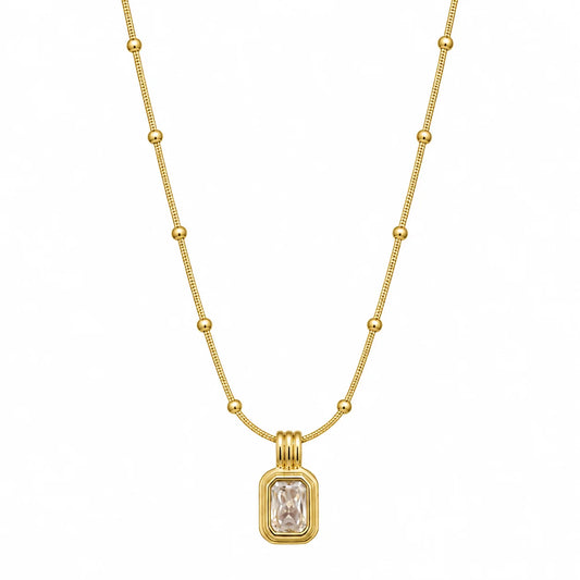 Crystal Bar Necklace