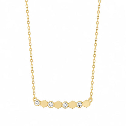 Hexagon Bar Necklace