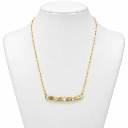 Hexagon Bar Necklace