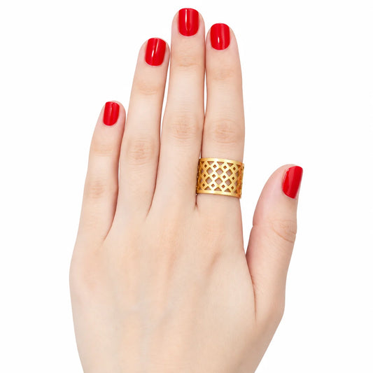 Diamond Mesh Ring