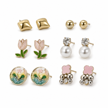 7 Days of Studs - Rose Pink