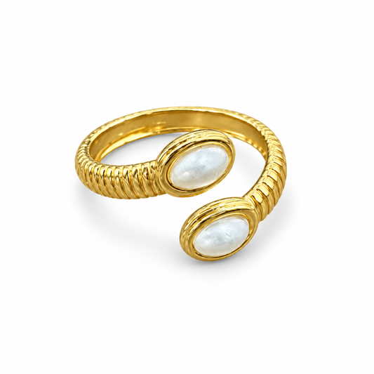 Dual Pearl Ring