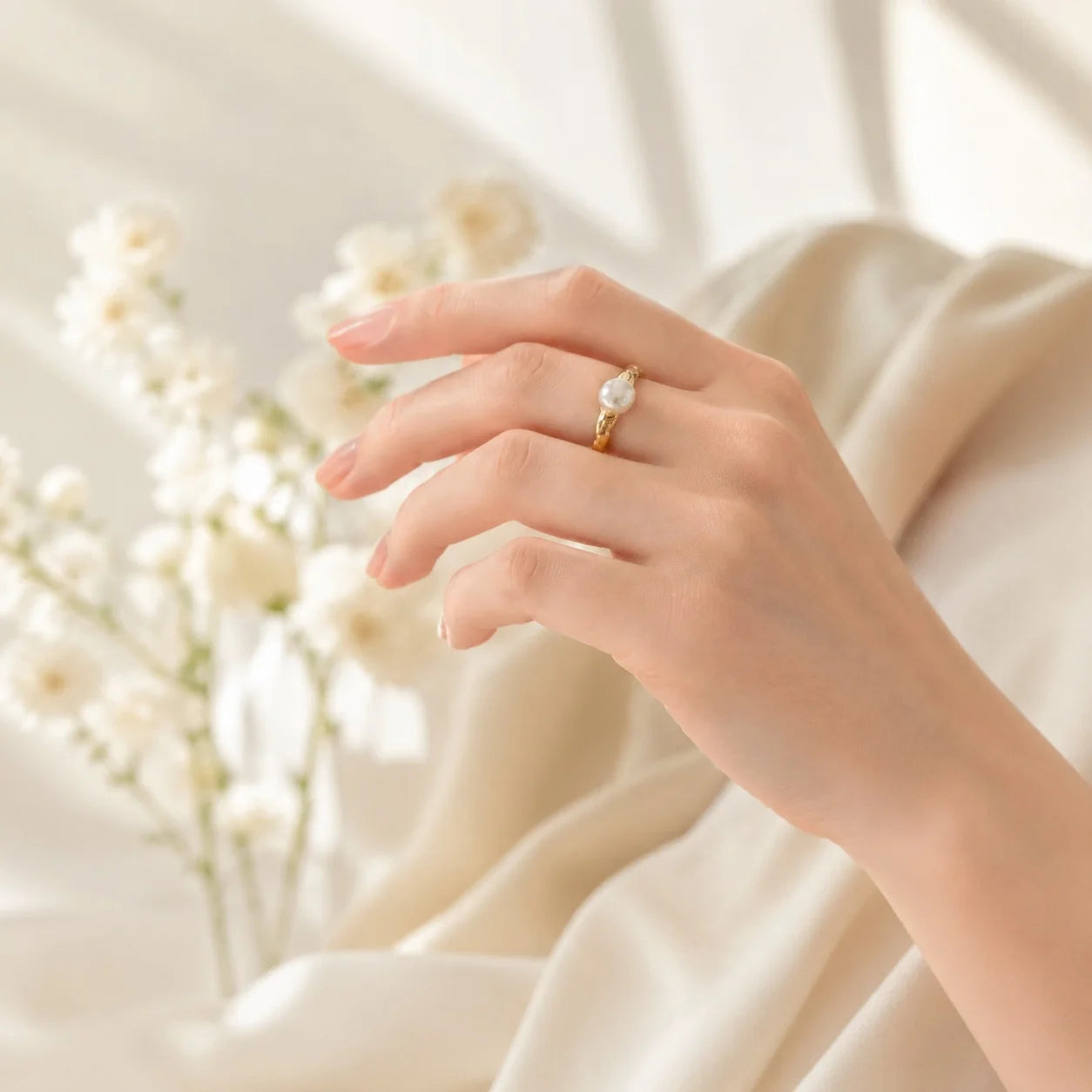 Hands wearing Aneezay rings