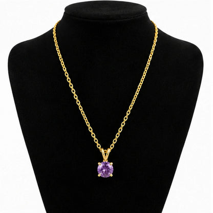 Purple Gem Necklace