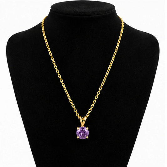 Purple Gem Necklace