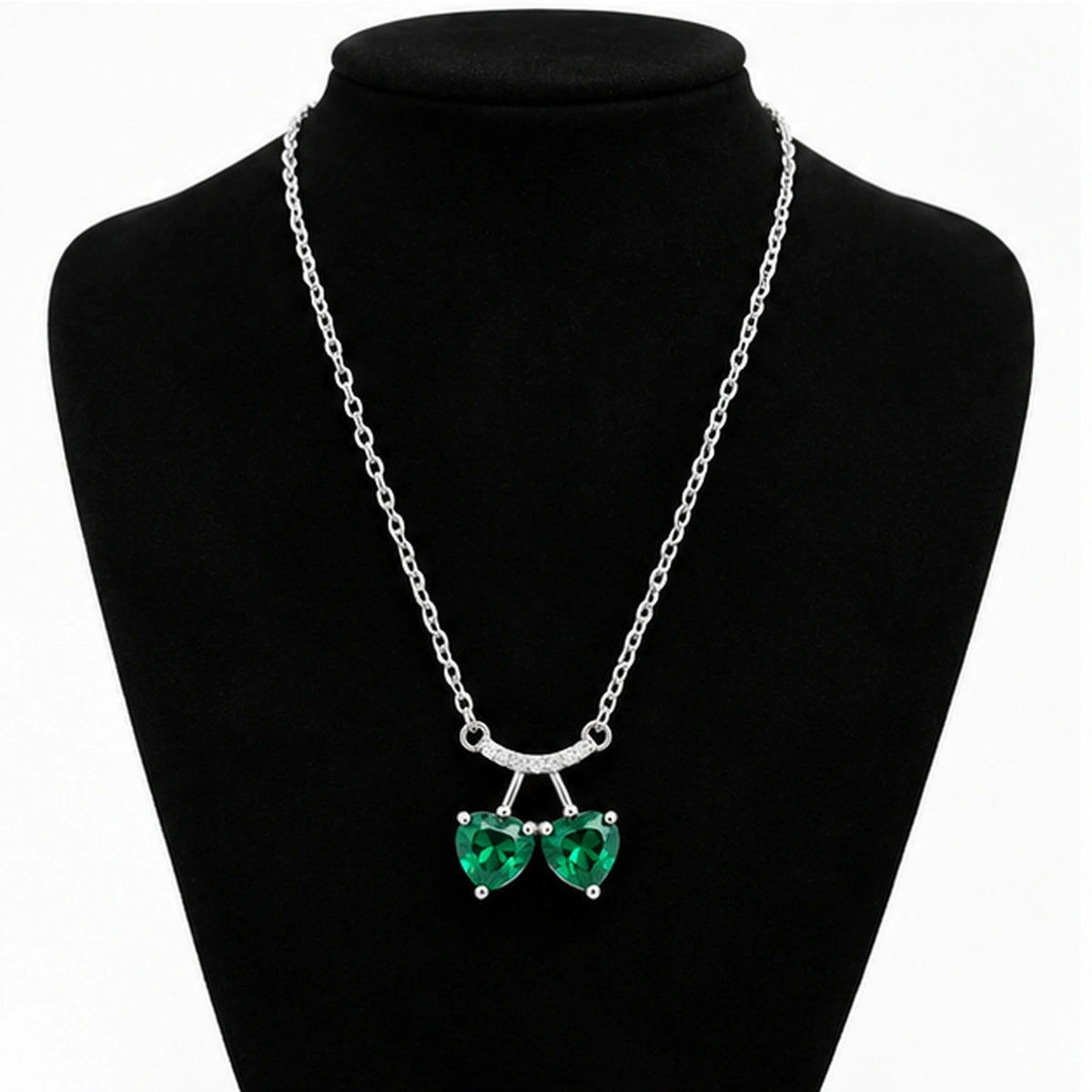 Green Cherry Necklace