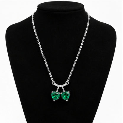 Green Cherry Necklace