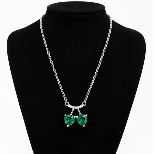 Green Cherry Necklace