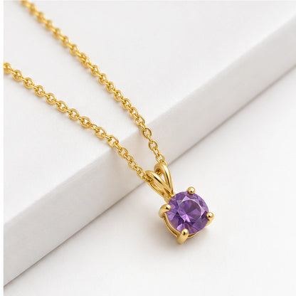 Purple Gem Necklace