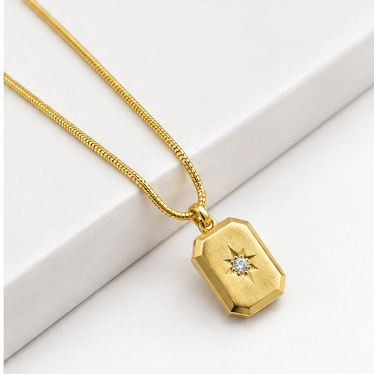 Stoned Bar Necklace