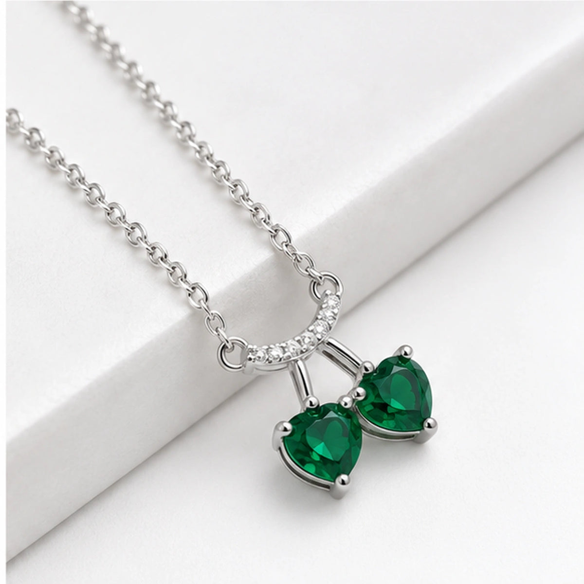 Green Cherry Necklace
