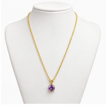Purple Gem Necklace