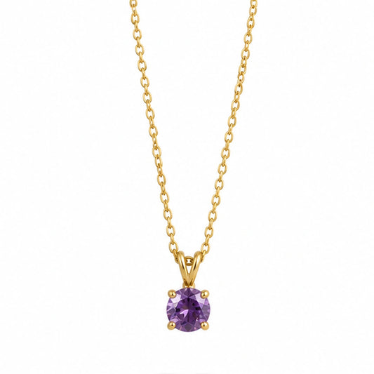 Purple Gem Necklace