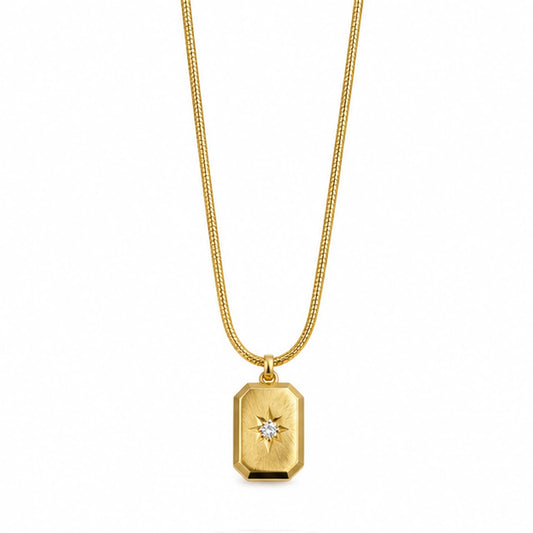 Stoned Bar Necklace