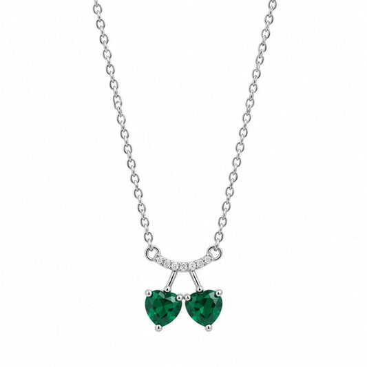 Green Cherry Necklace